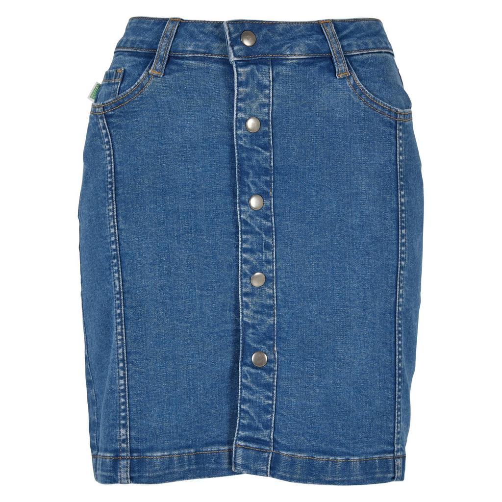 Urban Classics Womens/Ladies Button Denim Stretch Skirt