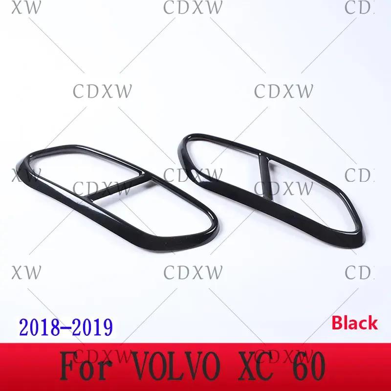 For Volvo XC60 S60 XC90 S90 V90 Stainless Steel Car Tail Muffler Exhaust Pipe Output Cover Decorative Cover Car Accessories