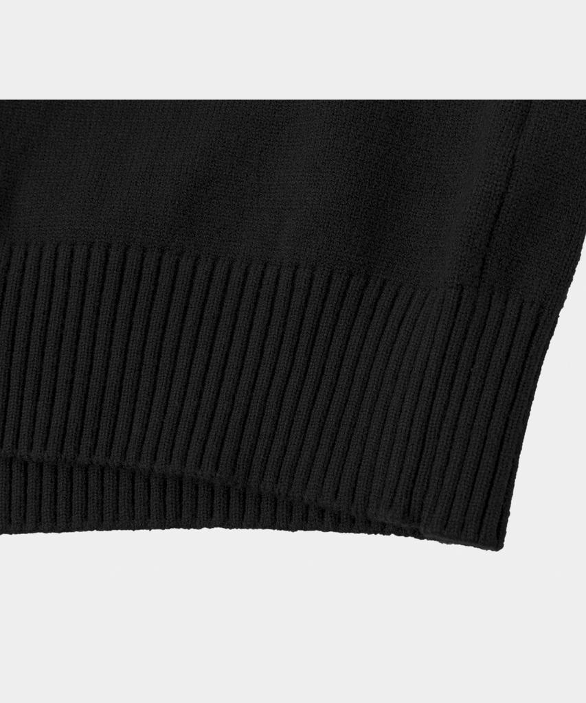 LETTERCOMO Essential Daily Round Knit Black