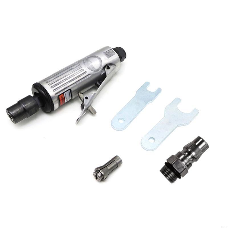 

Poratble Mini 1/4 Air Die Grinder Pneumatic Grinding Polisher Mill Engraving Machine with Sanding Discs Tool