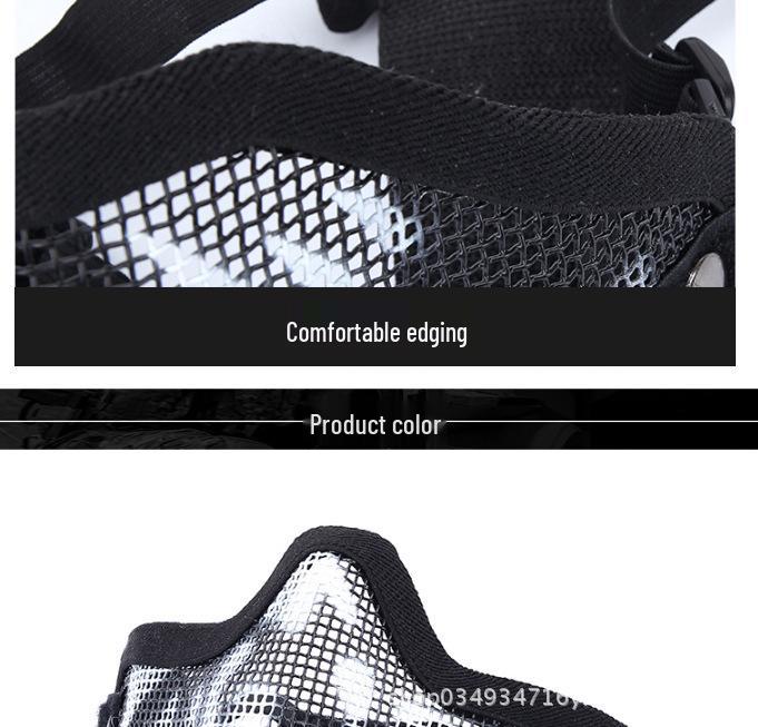 Tactical Mesh Half Face Shooting Mask - Breathable Military Protective Gear
