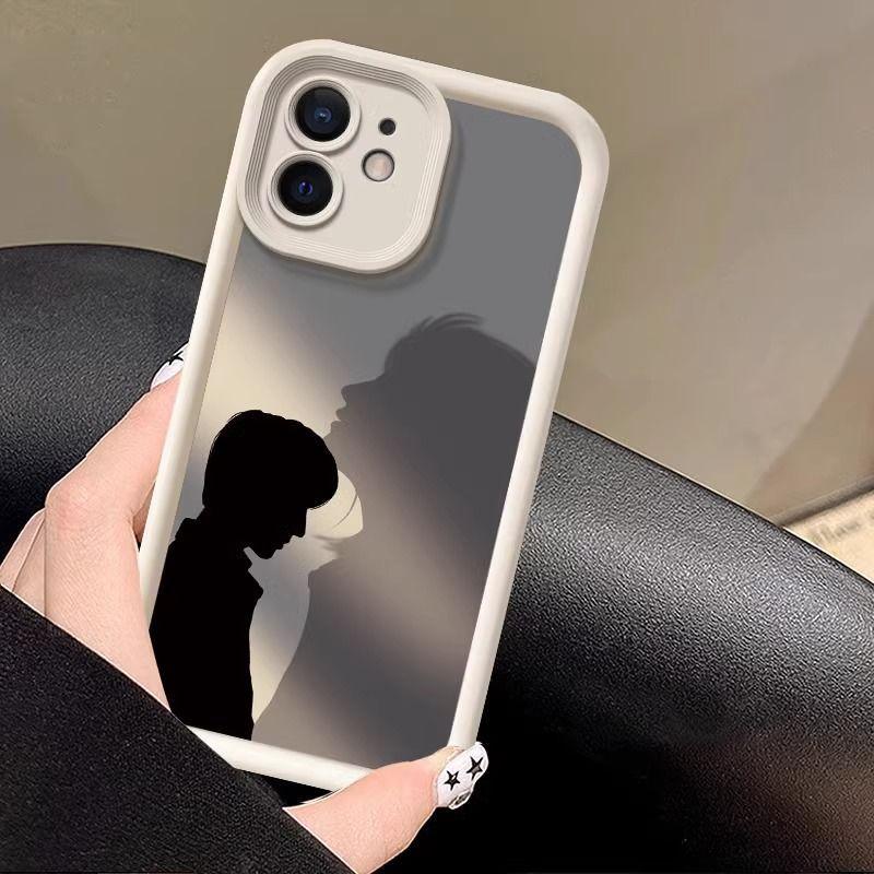 

Чехол для iPhone 14, модный силиконовый чехол для пары для iPhone 15, 14, 13, 12, 11 Pro Max X XR XS Max 7 8 Plus SE2, мягкий противоударный бампер, задняя крышка iPhone SE 2020