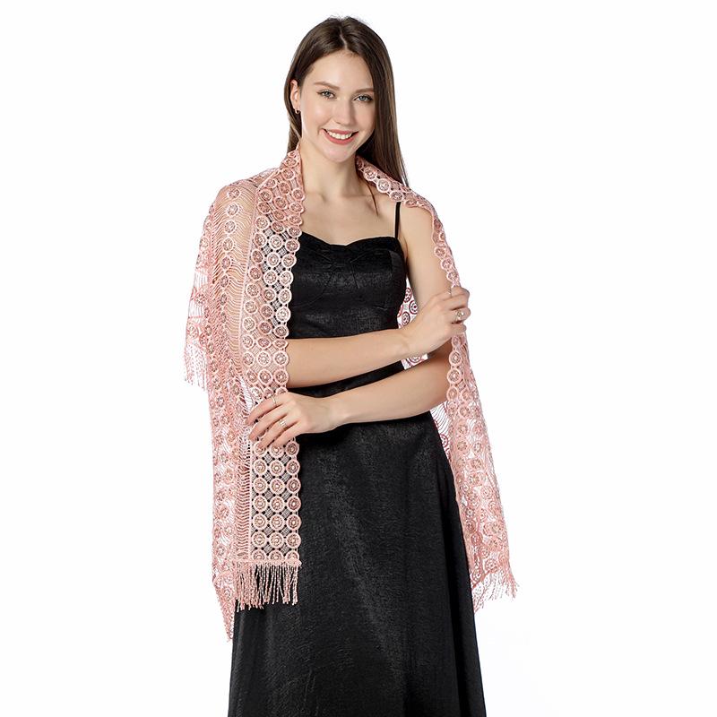 Luxury Sequin Embroidery Shawl with Fringe - Perfect for Brides, Bridesmaids, Weddings, and Evening Gowns