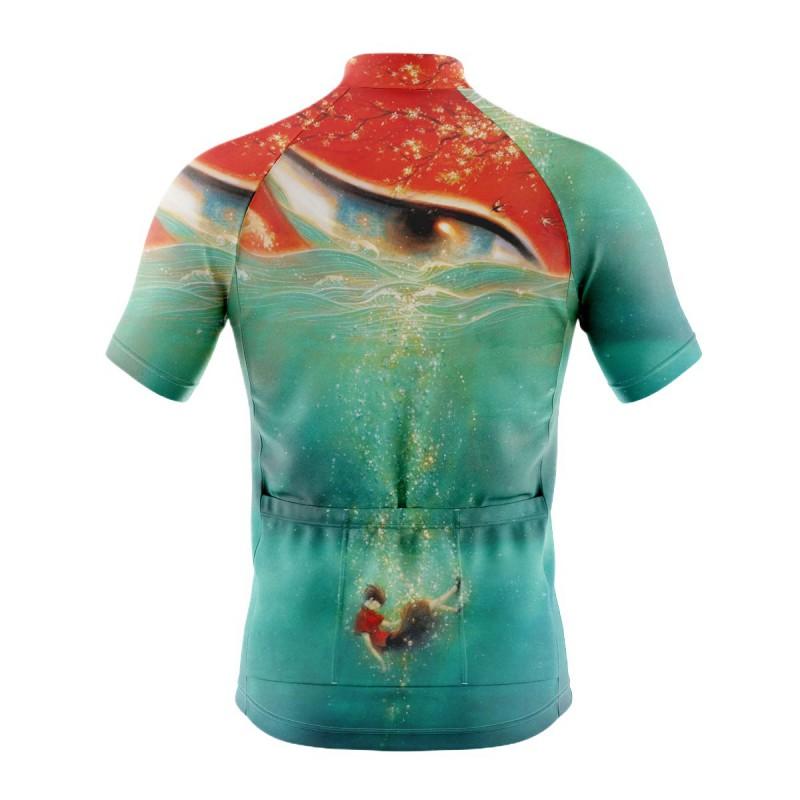 Men Women Cycling Jersey Short Sleeve Quick Dry Breathable Bike Shirt Road Sport
