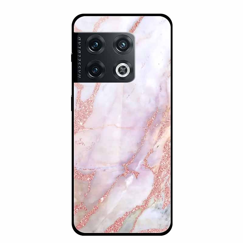 For OnePlus 10 Pro Case Marble Tempered Glass Back Cover Hard Case For OnePlus 10 Pro Shockproof Fundas NE2210 Protective Coque