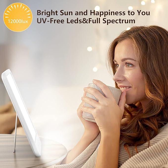 

Bionic Sun LED Phototherapy Lamp with Smart Timer for Mood Relief SAD Therapy UK Plug
