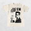 90s Movie Summer T-Shirt Men Fight Club Tyler Durden Retro Graphic Short Sleeve Streetwear Casual Loose Fit Top