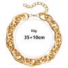 Street Hip Hop Trendy Splicing Simple Necklace Female Exaggerated Single-layer Geometric Aluminum Chain Necklace