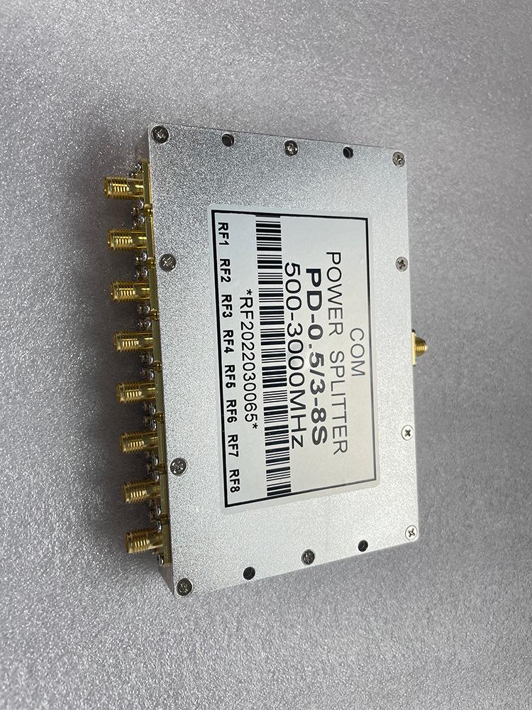 SMA RF 0.5-3GHz Microstrip Power Divider 1-to-8 High-Frequency Passive Splitter