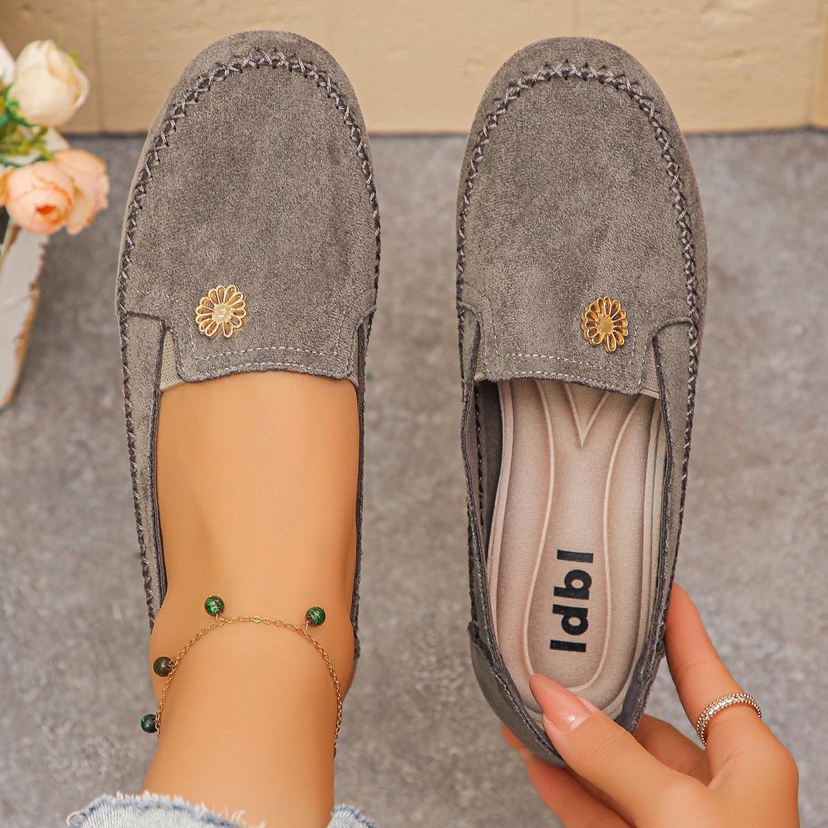 

Flat Shoes - New Style, Single Shoes, Women s Shoes, Casual Shoes 43 сірий колір