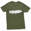 Men's Flora Fauna Fishing Forest T-shirt Nature Tee Shirt Cool Birthday Gift