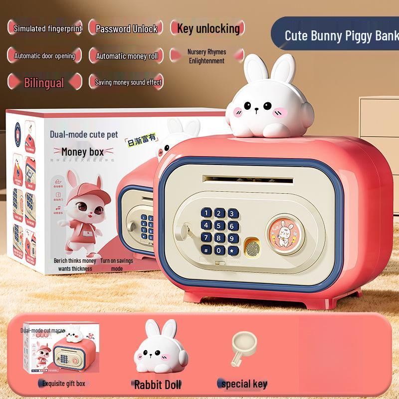 2024 Large Capacity Password Piggy Bank for Girls