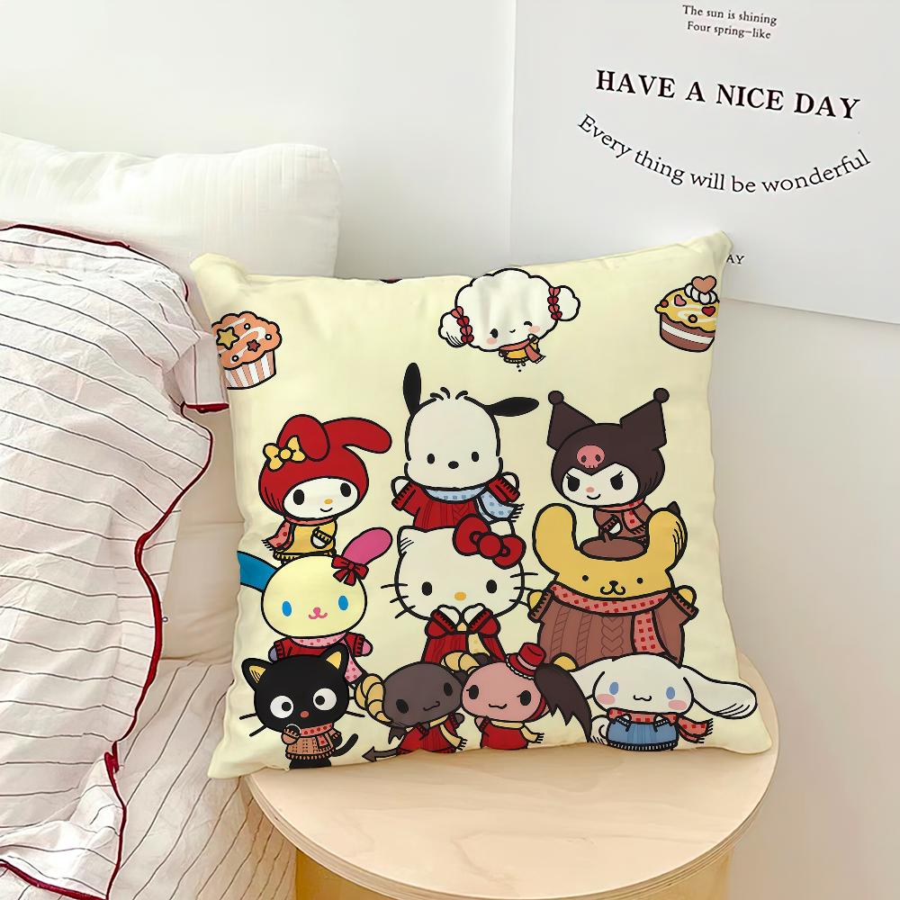 Cute Cartoon Sport H-Hello K-Kitty And Friends Sro Comfort Soft Hogar Pillowcase Sofa Living Room Bed Home Decor Pillowcovers