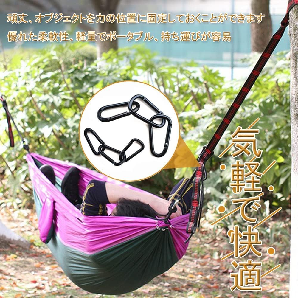 Carabiner (Aluminum Alloy/Black/6 Pack) D-shaped Carabiner Lock Spring Mini Multifunctional