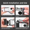 Aluminum Alloy Xplorer Grip Kit Camera Frame Shutter Button Protective Camera Grip Handle Quick Release for Insta360 Go Ultra