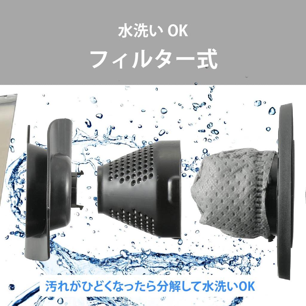 OHM SOJ-H17N 08-1493 Rechargeable Cordless Handheld Vacuum Cleaner with Brush Nozzle and Flat Nozzle, No Paper Bag Required, Dust Cup Type, Black