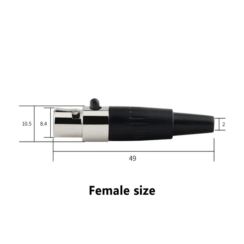 3/4/5/6Pins Plug Small XLR Female Male Socket Mini XLR Connector for Audio MIC Cable Soldering