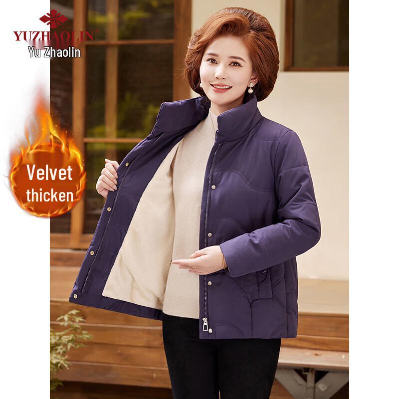 Yu Zhaolin Women s Embroidered Thickened Padded Winter Jacket 3XL