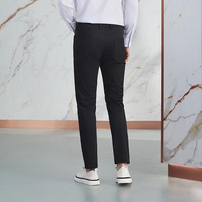 Qipai Men's Sorona High-Stretch Straight-Leg Casual Pants