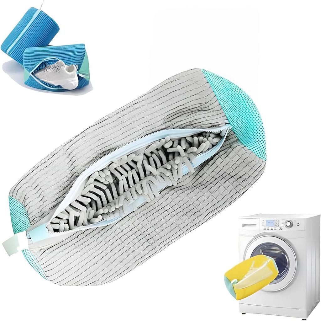 Shoe Washing Bag Washing Machine Laundry Bags Microfiber Closure Shoes Cleaning Bag Shoes Laundry Net Fluffy Fibers Sneaker