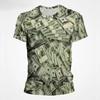 Summer Men's Round Neck Short Sleeved T-shirt Comfortable Fashionable Breathable Sweat Absorbing Money Pattern 3D Printed Loose Large T-shirt