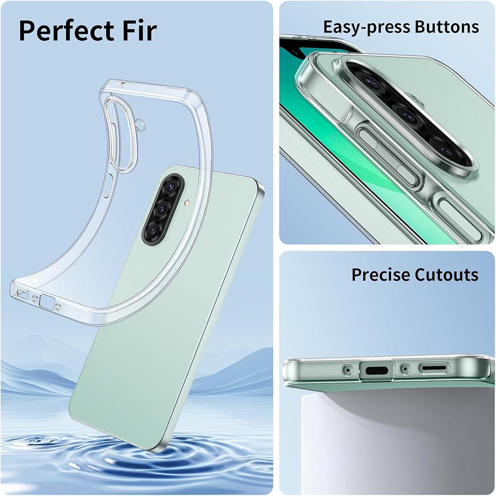 Ultra Thin Silicone Soft Case For Samsung A56 A36 A26 A16 A06 A55 A15 A35 A05s A25 A54 A34 A14 A53 A33 A23 A52 A72 Clear Cover