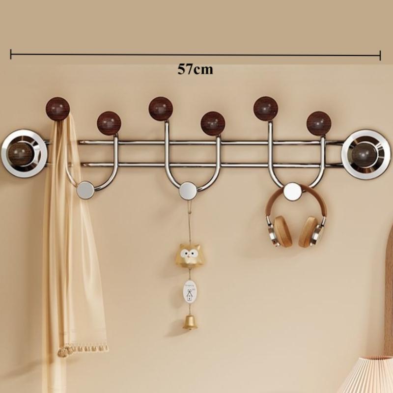 Modern Suction Cup Coat Racks Design Luxury Stainless Steel Coat Racks Nordic Removable Keys Storage Rack Room Ornament