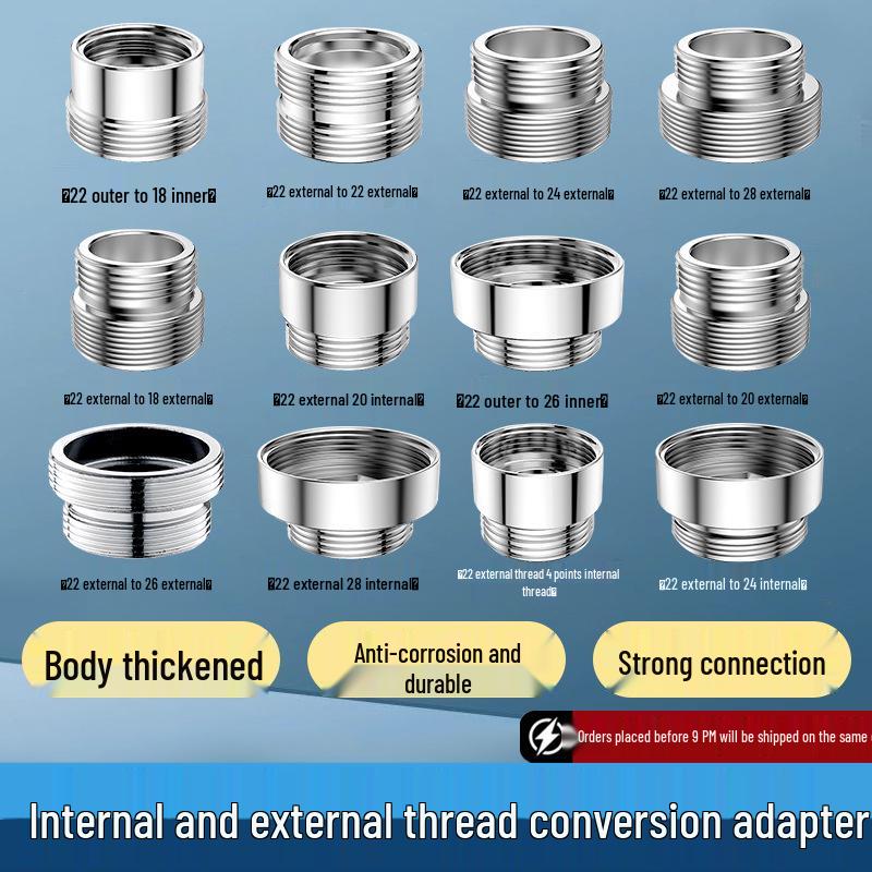 Faucet Aerator Water Purifier Adapter, 4-point To M22 Fine Thread Connector