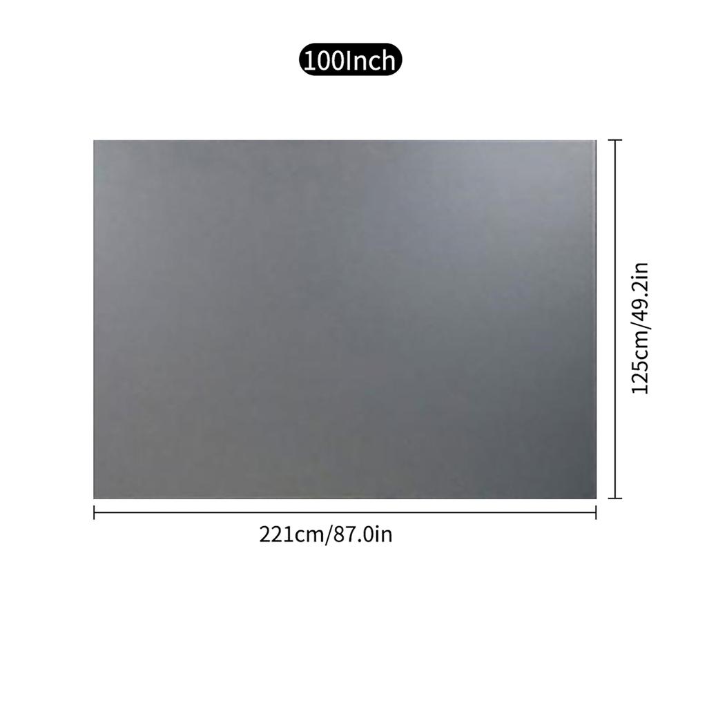 Portable Metal Projector Screen Anti Light Movie Screen 16:9 3D 4K 1080P HD Foldable Projection Screen Easy To Clean