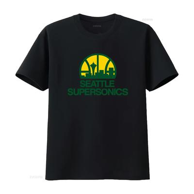 Seattle Supersonics Retro T Shirt For Sizes S 5xl Vintage Comfortable Designer Clothes Stylish Top For Everyday Wear