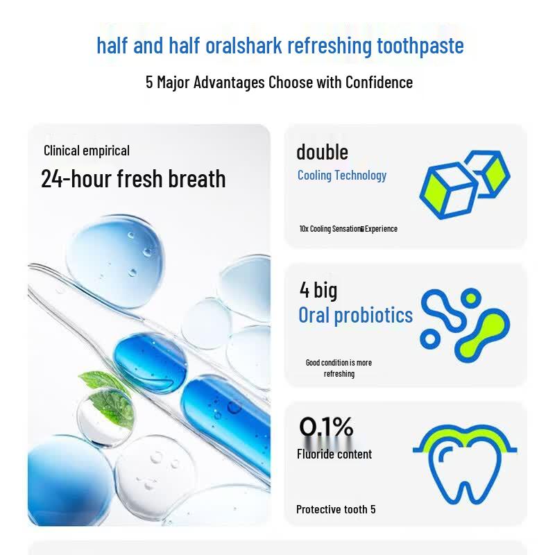 Can Half Oralshark Jasmine Whitening Toothpaste
