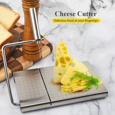 Cheese Slicer Household Non-slip Ham Cheese Slicer with Board Multifunctional Manual Butter Cutter Small Kitchen Food Processor
