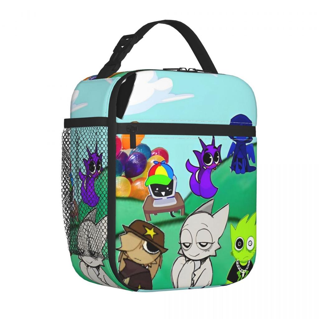 Anime Puella Magi Madoka Magica Heat-keeping Meal Tote Thermal Bag Reusable,Meal Container Comic Big Tote Lunch Box Food Handbags