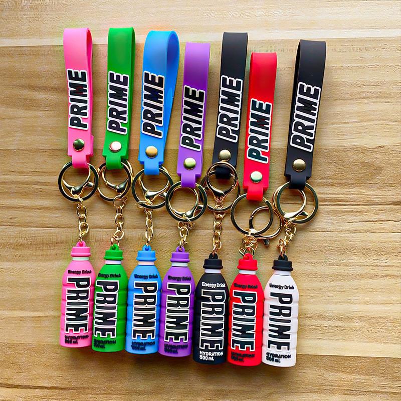 Adorable Couples Cute Prime Drink Bottle Keychain Silicone Bag Charm Gift