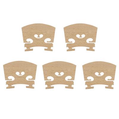 Professional Violin Bridge for All Sizes: 1/8, 1/4, 1/2, 3/4, 4/4 - Includes Bridge and Saddle Pieces