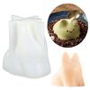 Freezer Safe Pudding Mold Microwave Safe Milk Jelly Mold 3D Silicone Cat Shaped Mold  Pet Lovers