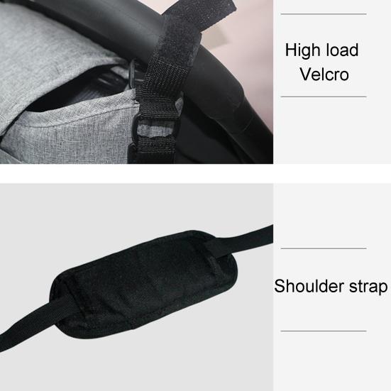 Pram Hanging Bag Large Capacity Multifunctional Lightweight Infant Pram Hanging Bag for Pram