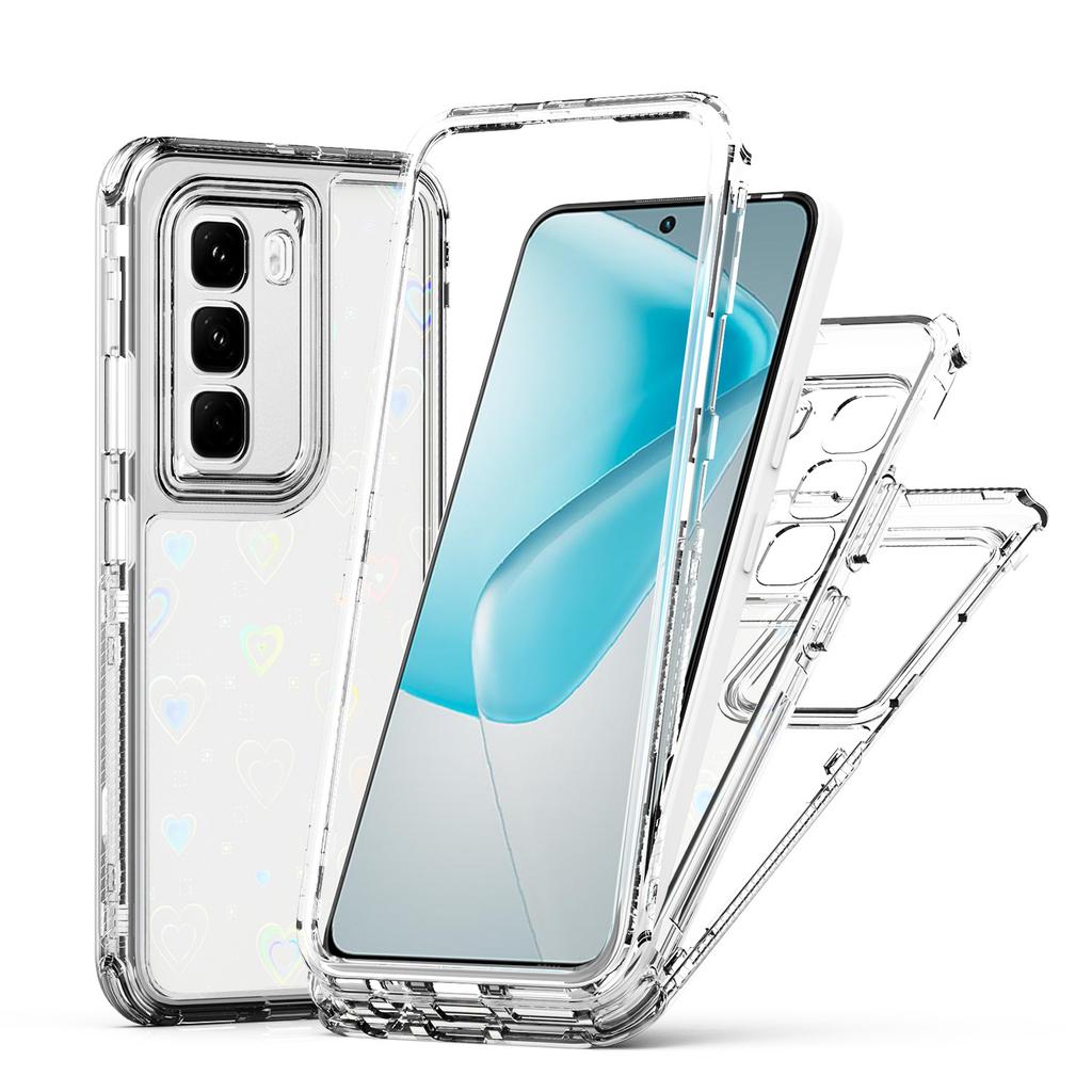 For Infinix Hot 50 Pro+ 4G Case Precise Cutouts Acrylic TPU Clear Phone Cover with Laser-printed Film