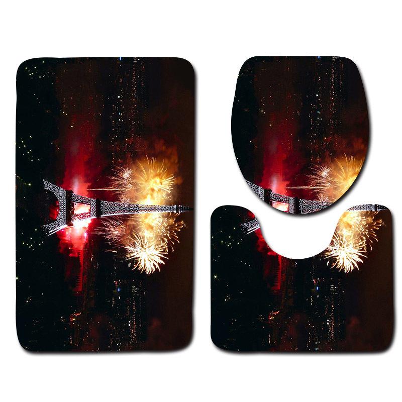 Tower-Fußmatte, Badezimmermatte, WC-Dreiteiler