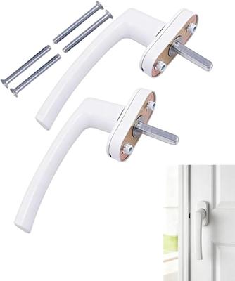 Window Handle Durable Alloy Plastic Steel & Plastics White Door Window Locks Sliding Window Anti Slip Handle Home Accessories