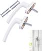 Window Handle Durable Alloy Plastic Steel & Plastics White Door Window Locks Sliding Window Anti Slip Handle Home Accessories