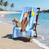 Curious George Fashion Beach Towel: Ideal for Summer Adventures Soft, Absorbent and Quick Drying Suitable for Swimming and Bathing