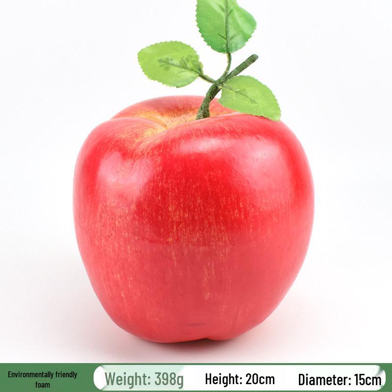 Plastic Red Fuji and Red Delicious Fake Apple Display Decoration Prop