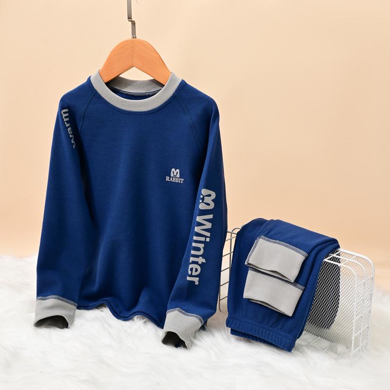 

Children s Warm Velvet Underwear Set for Boys & Girls - Autumn/Winter Collection 100 cm