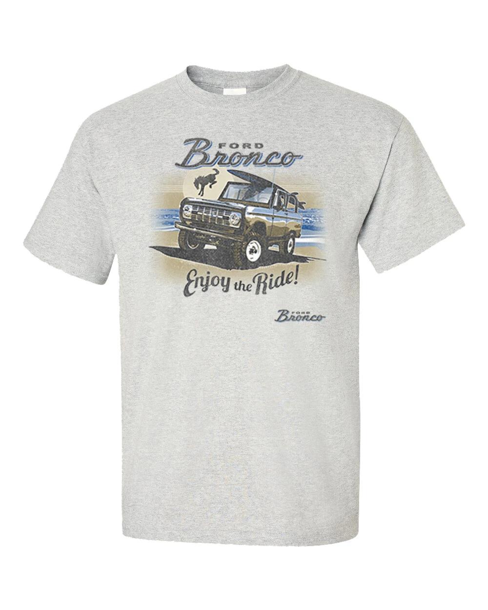 Ford Bronco Enjoy The Ride Beach Wave Surfer Vintage Classic Adult Unisex Short XL