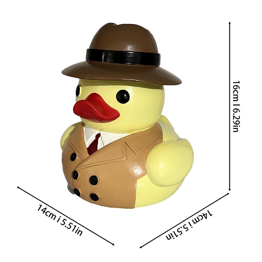 Transparent Piggy Bank Creative Resin Duck Coin Money Bank Funny Duck Statue for Living Room, Bedroom Indoor Home Decorations