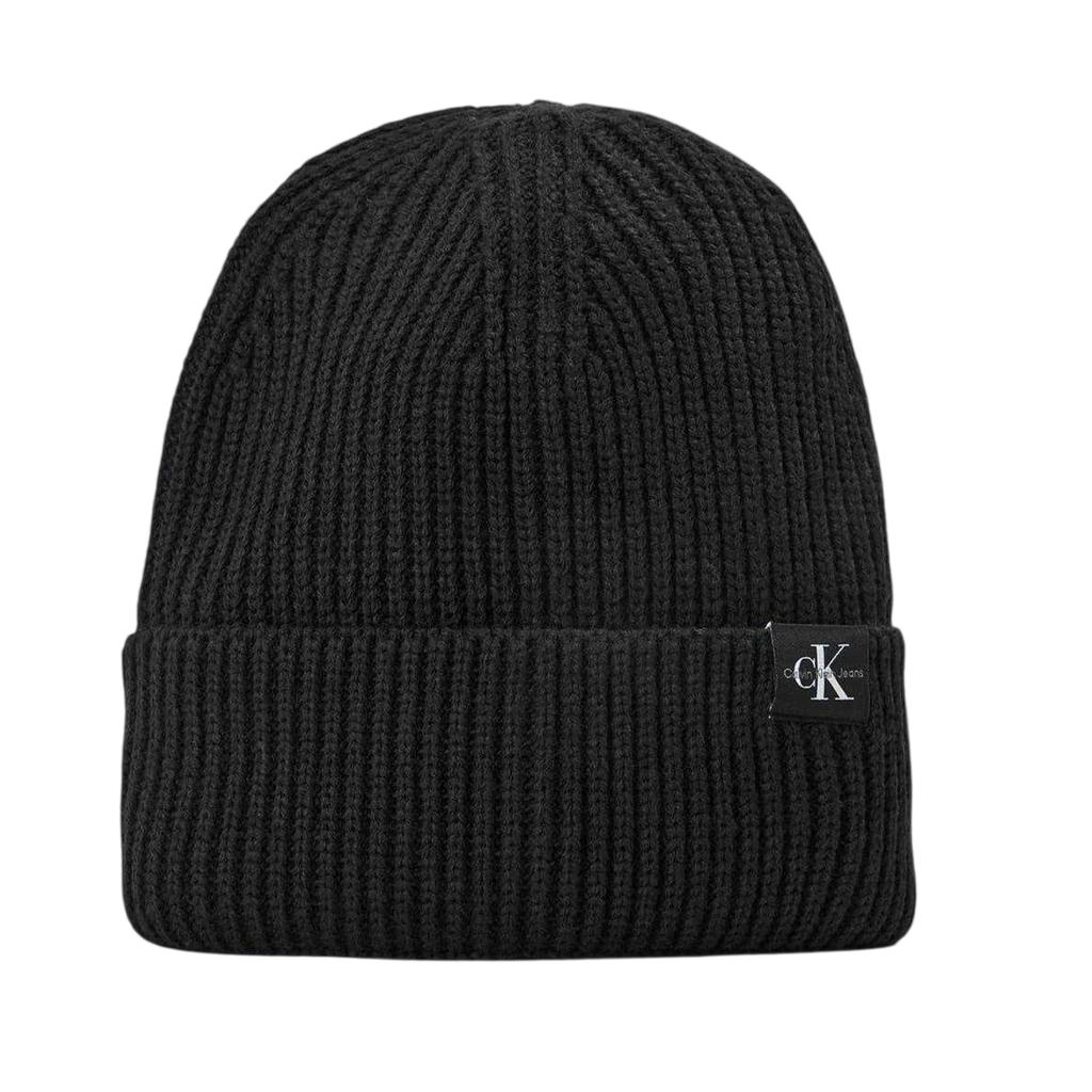 Calvin Klein Childrens/Kids Jeans Monogram Ribbed Comfort Beanie