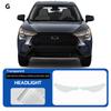 For Toyota Corolla Cross LE/XLE -2024 Car Paint Protection Film TPU Pre-cut Anti-scratch Transparent Headlight Rearview Film