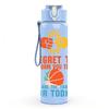 1PC Regret To Miss Basketball Letter 750ml Color Plastic Sports Water Bottle Leakproof Flip Straw Lid Suitable for Sports Office Home Use