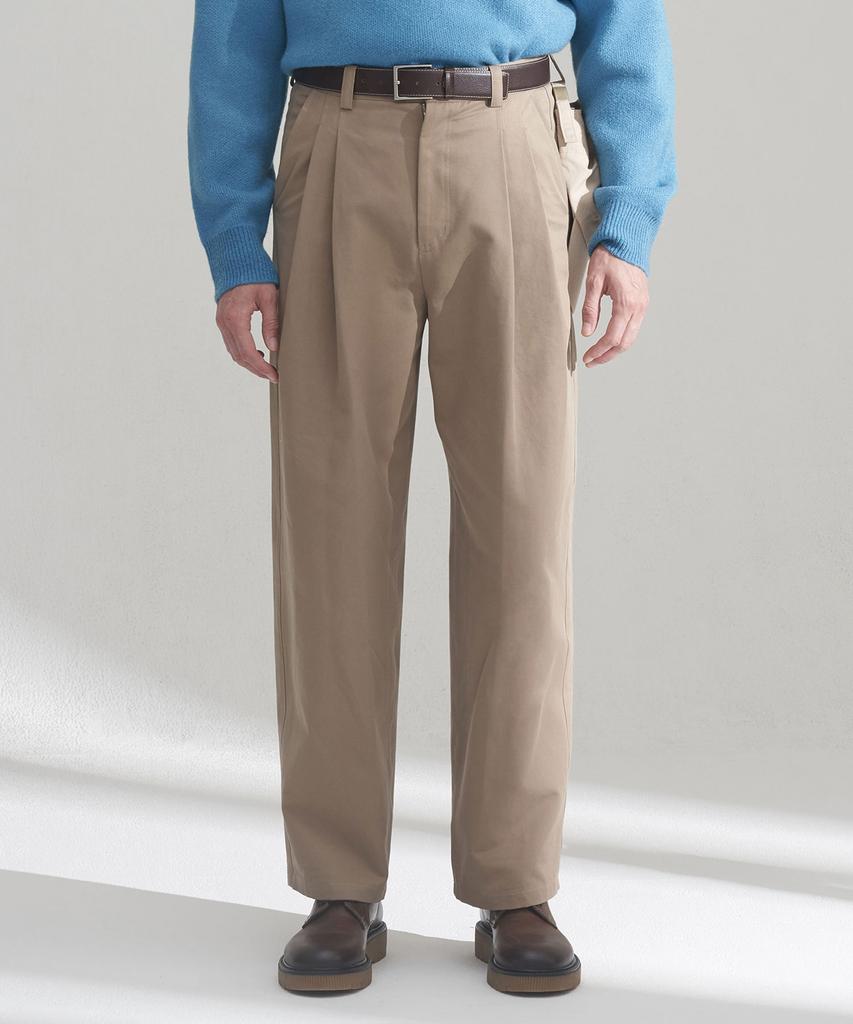 WMC Double-Pleat Balloon Chino Pants_Beige